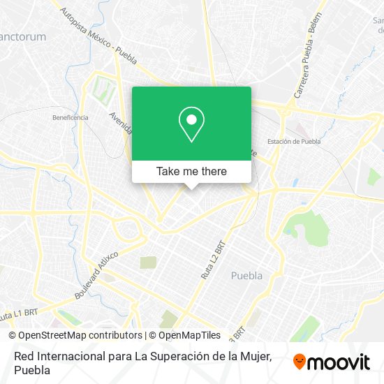 Red Internacional para La Superación de la Mujer map