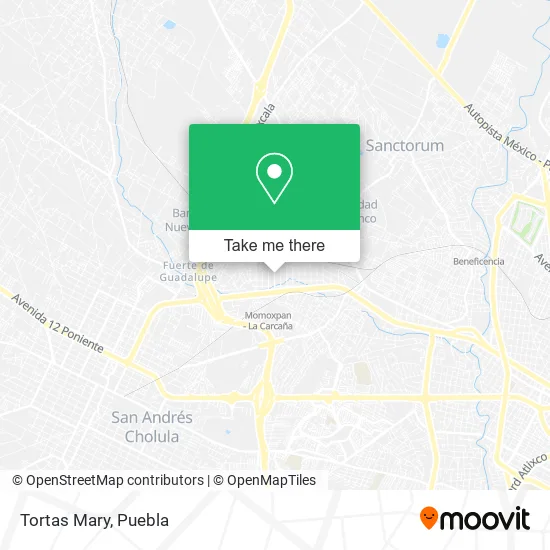 Tortas Mary map