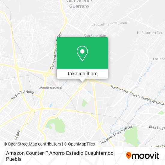 Mapa de Amazon Counter-F Ahorro Estadio Cuauhtemoc