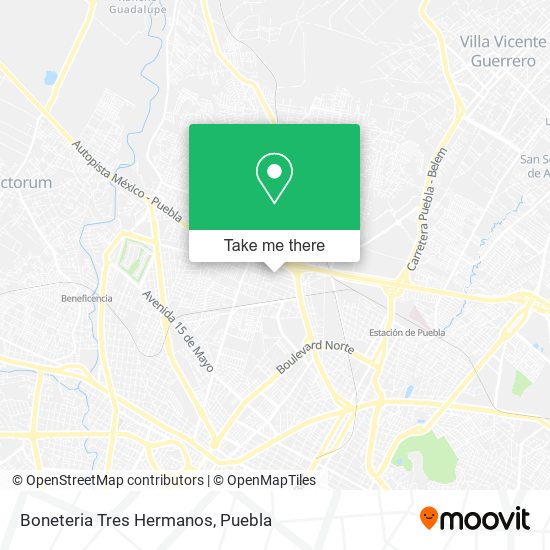 Boneteria Tres Hermanos map