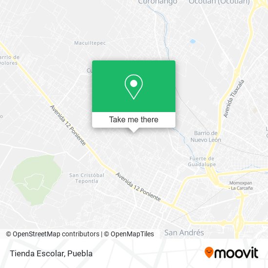 Tienda Escolar map