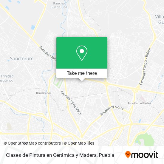 Clases de Pintura en Cerámica y Madera map