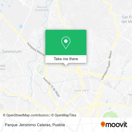 Parque Jeronimo Caleras map