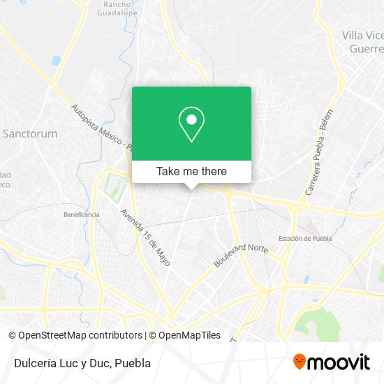 Mapa de Dulcería Luc y Duc