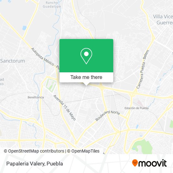 Mapa de Papaleria Valery