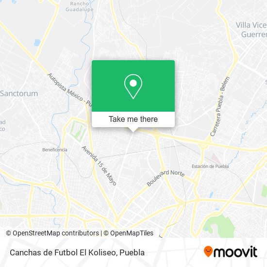 Canchas de Futbol El Koliseo map