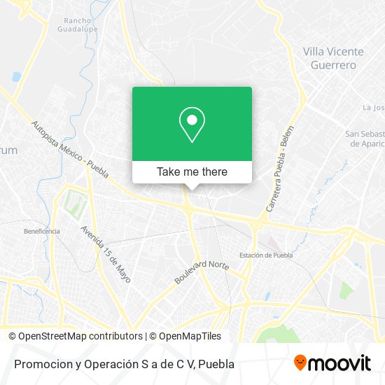 Promocion y Operación S a de C V map