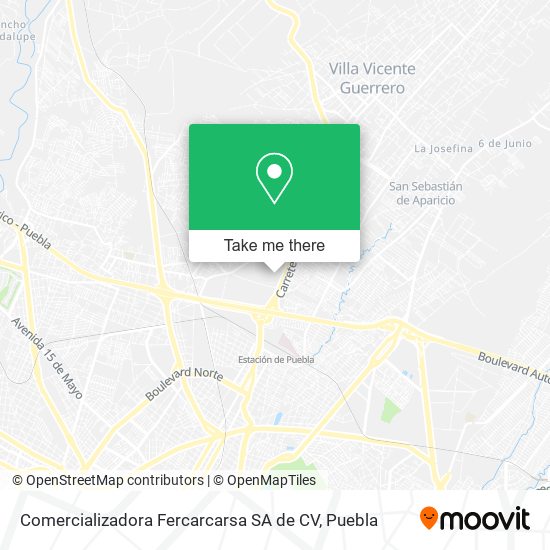 Comercializadora Fercarcarsa SA de CV map