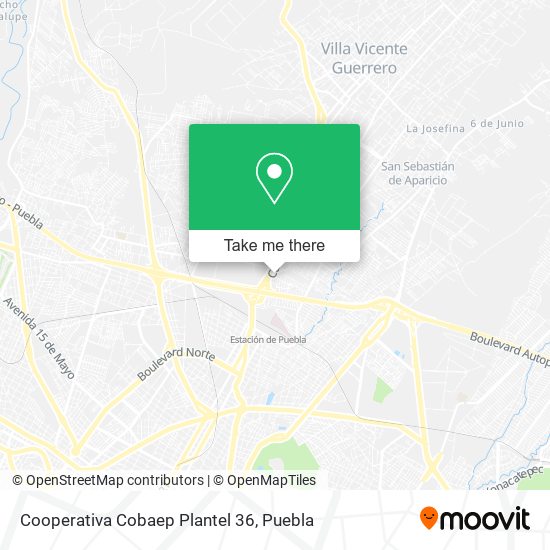 Cooperativa Cobaep Plantel 36 map