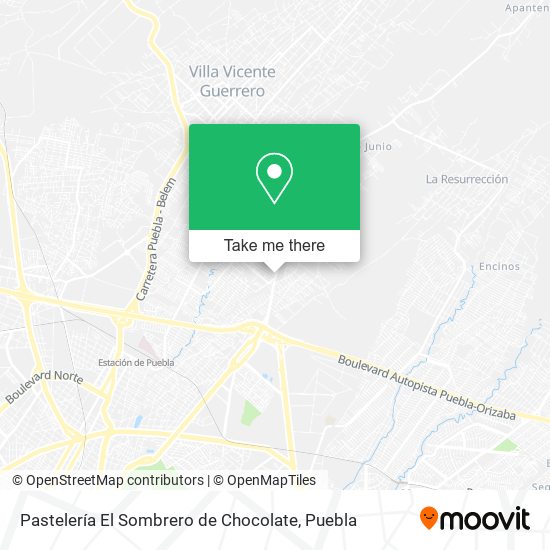 Pastelería El Sombrero de Chocolate map