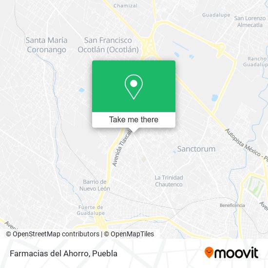 Farmacias del Ahorro map