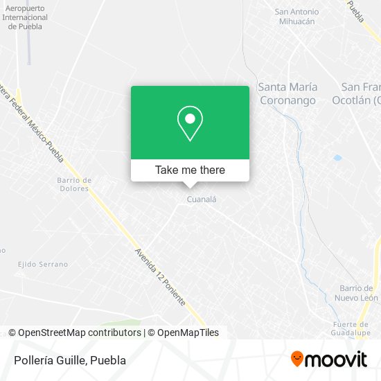 Mapa de Pollería Guille