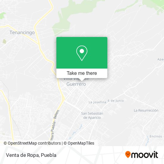 Venta de Ropa map