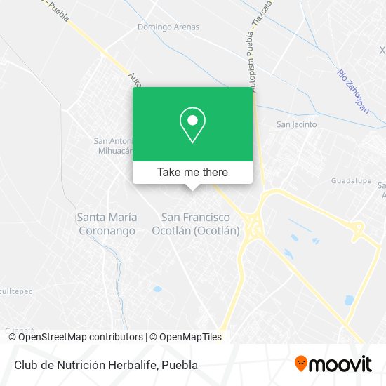 Mapa de Club de Nutrición Herbalife