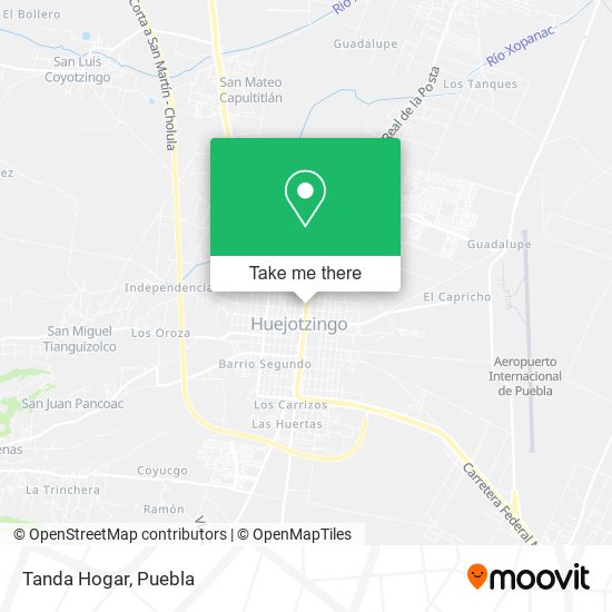 Tanda Hogar map