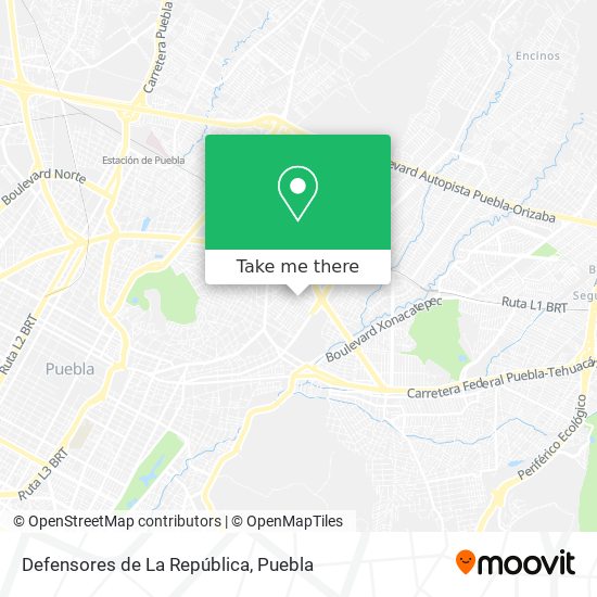 Mapa de Defensores de La República