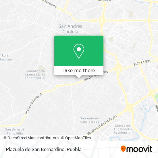 Plazuela de San Bernardino map
