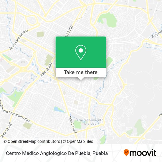 Centro Medico Angiologico De Puebla map