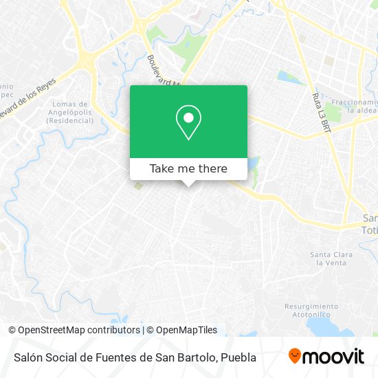 Salón Social de Fuentes de San Bartolo map