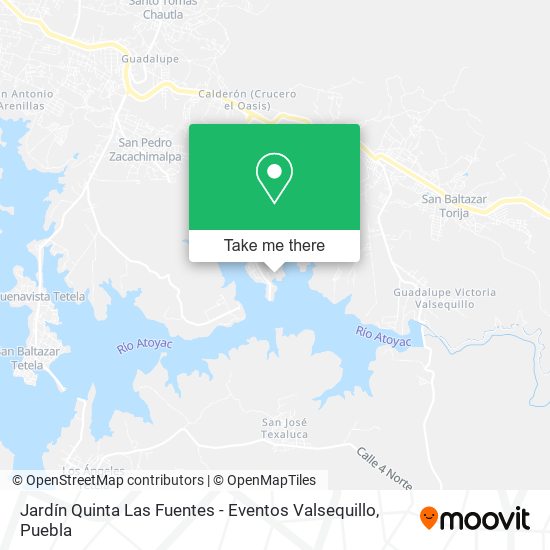 Jardín Quinta Las Fuentes - Eventos Valsequillo map