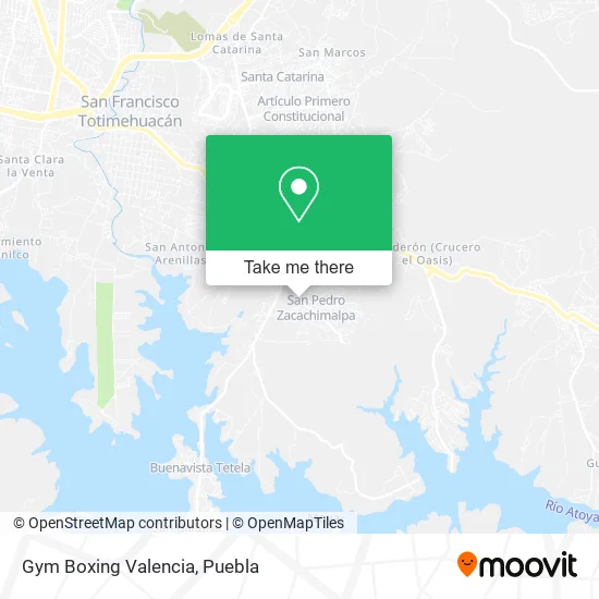 Gym Boxing Valencia map
