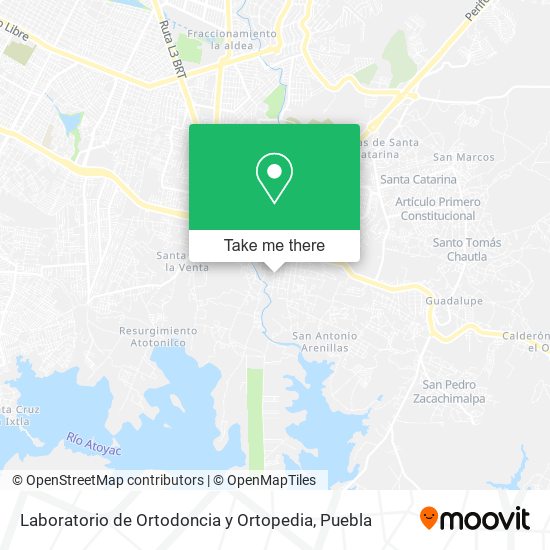 Mapa de Laboratorio de Ortodoncia y Ortopedia
