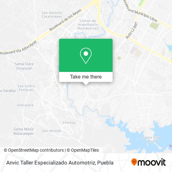 Mapa de Anvic Taller Especializado Automotriz