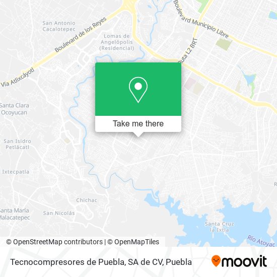 Tecnocompresores de Puebla, SA de CV map