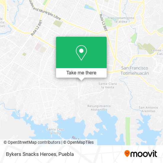 Mapa de Bykers Snacks Heroes