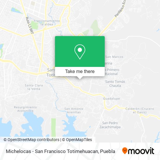 Mapa de Michelocas - San Francisco Totimehuacan