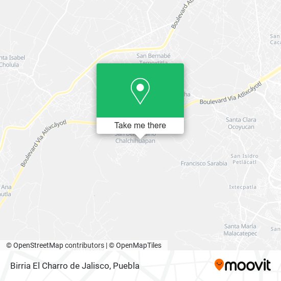 Mapa de Birria El Charro de Jalisco