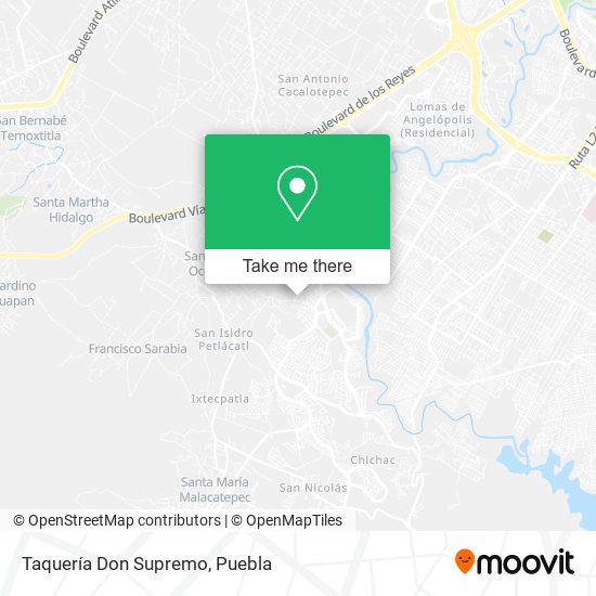Mapa de Taquería Don Supremo