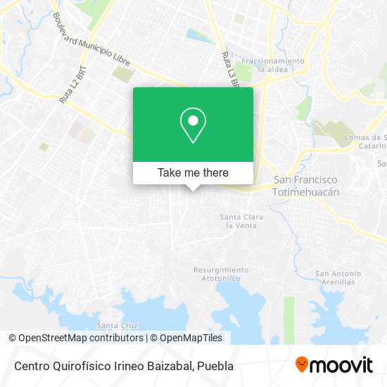 Mapa de Centro Quirofísico Irineo Baizabal