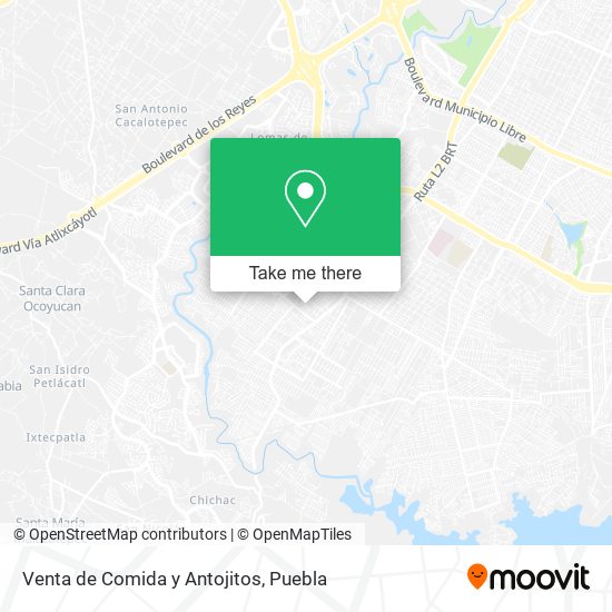 Venta de Comida y Antojitos map