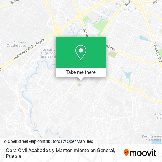 Obra Civil Acabados y Mantenimiento en General map