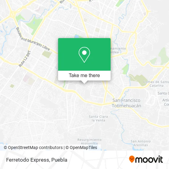 Ferretodo Express map