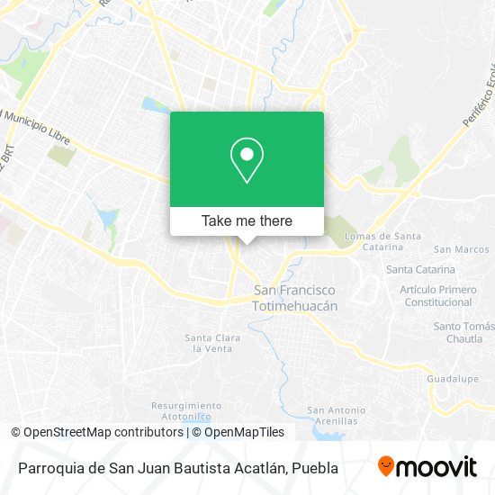 Parroquia de San Juan Bautista Acatlán map