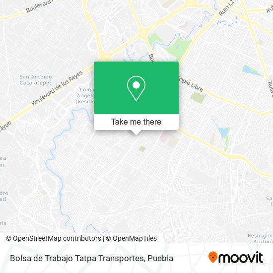 Mapa de Bolsa de Trabajo Tatpa Transportes