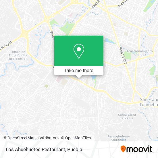 Los Ahuehuetes Restaurant map