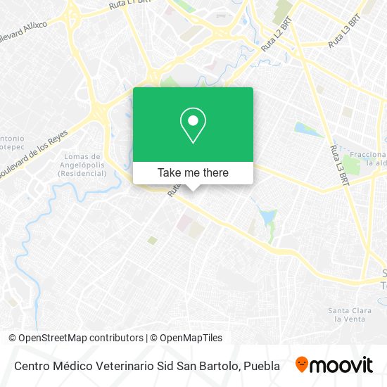 Centro Médico Veterinario Sid San Bartolo map