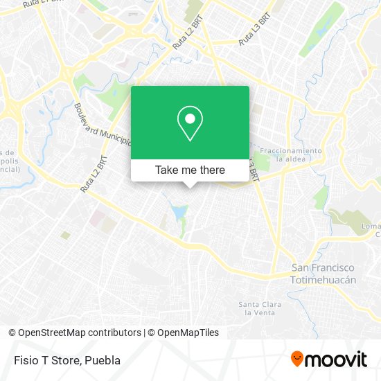 Mapa de Fisio T Store