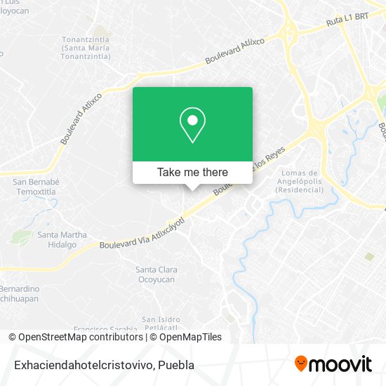 Exhaciendahotelcristovivo map