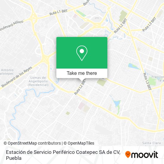 Estación de Servicio Periférico Coatepec SA de CV map