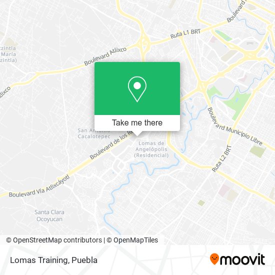 Lomas Training map