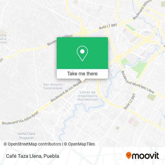 Mapa de Café Taza Llena