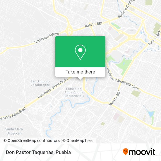 Mapa de Don Pastor Taquerías