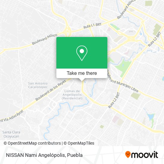 NISSAN Nami Angelópolis map