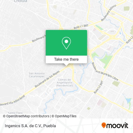 Mapa de Ingenics S.A. de C.V.