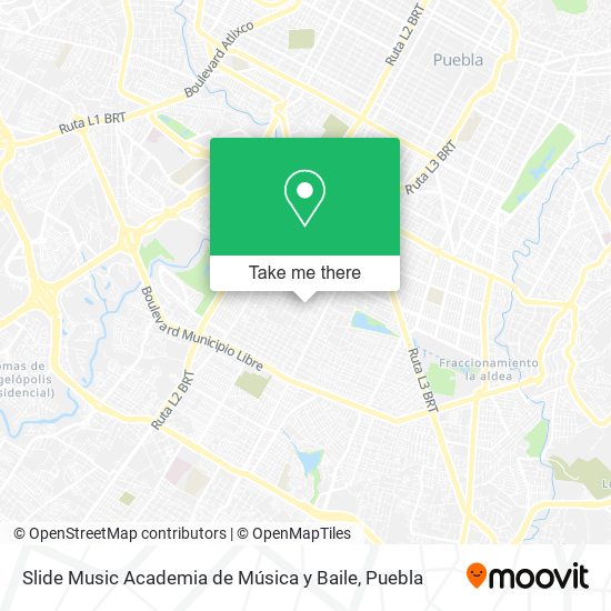 Slide Music Academia de Música y Baile map