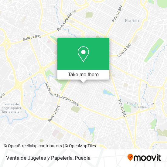 Venta de Jugetes y Papelería map